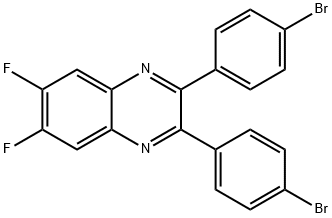 Quinoxaline, 2,3-bis(4-bromophenyl)-6,7-difluoro- 结构式