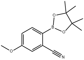 5-METHOXY-2-(TETRAMETHYL-1,3,2-DIOXABOROLAN-2-YL)BENZONITRILE,1116097-04-1,结构式