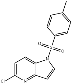 1H-Pyrrolo[3,2-b]pyridine, 5-chloro-1-[(4-methylphenyl)sulfonyl]- 结构式