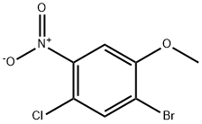 1-溴-5-氯-2-甲氧基-4-硝基苯 结构式
