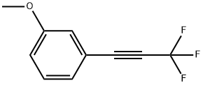 Benzene, 1-methoxy-3-(3,3,3-trifluoro-1-propyn-1-yl)- Structure