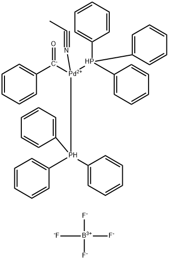Palladium(1+), (acetonitrile)benzoylbis(triphenylphosphine)-, (SP-4-1)-, tetrafluoroborate(1-) (9CI)