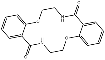 7,8,16,17-Tetrahydro-dibenzo[f,m][1,8,4,11]dioxadiazacyclotetradecine-9,18(6H,15H)-dione Structure