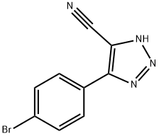 4-(4-溴苯基)-1H-1,2,3-三唑-5-甲腈,1119392-12-9,结构式