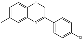 2H-1,4-Benzoxazine, 3-(4-chlorophenyl)-6-methyl- Struktur
