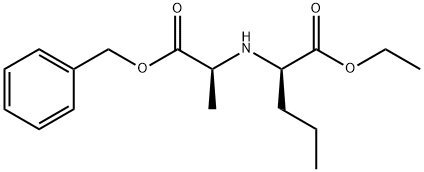 N-[(R)-1-Carbethoxybutyl]-(S)-alanine Benzyl Ester Struktur