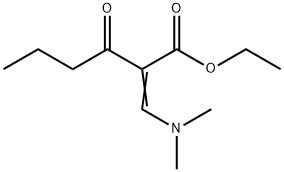 (Z)-2-((二甲氨基)亚甲基)-3-氧代己酸乙酯, 112381-21-2, 结构式