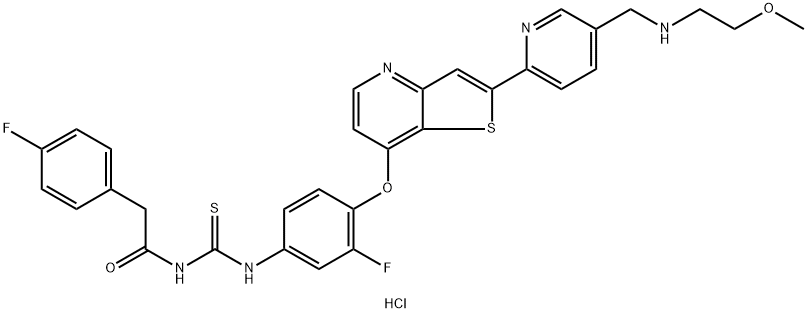 Glesatinib (hydrochloride) Struktur