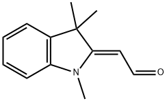 Acetaldehyde, 2-(1,3-dihydro-1,3,3-trimethyl-2H-indol-2-ylidene)-, (2Z)- Structure
