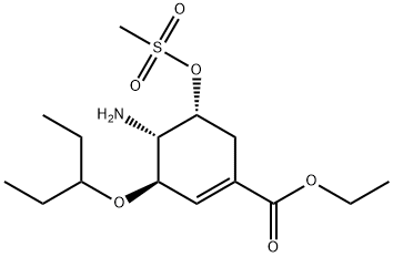1-Cyclohexene-1-carboxylic acid, 4-amino-3-(1-ethylpropoxy)-5-[(methylsulfonyl)oxy]-, ethyl ester, (3R,4S,5R)-|奥司他韦杂质268