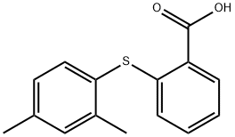 Benzoic acid, 2-[(2,4-dimethylphenyl)thio]- Struktur