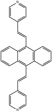 9,10-di-[β-(4-pyridyl)vinyl]anthracene Structure