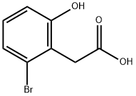 Benzeneacetic acid, 2-bromo-6-hydroxy- 化学構造式