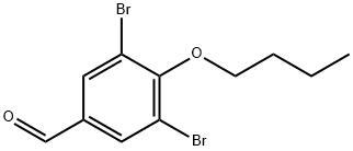 3,5-二溴-4-丁氧基苯甲醛, 1134336-37-0, 结构式
