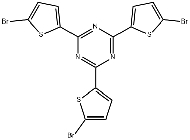 2,4,6-TRIS(5-溴噻吩-2-基)-1,3,5-三嗪,1134789-63-1,结构式
