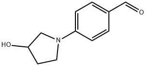 Benzaldehyde, 4-(3-hydroxy-1-pyrrolidinyl)- 结构式