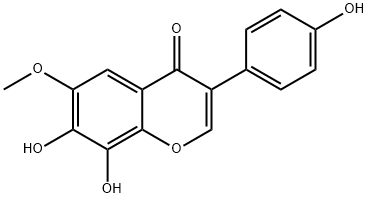 8-HYDROXYGLYCITEIN 结构式