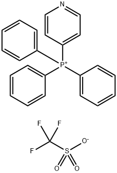 Phosphonium, triphenyl-4-pyridinyl-, 1,1,1-trifluoromethanesulfonate (1:1) Structure