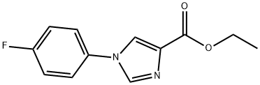 ethyl 1-(4-fluorophenyl)-1H-imidazole-4-carboxylate Struktur