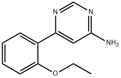 4-Pyrimidinamine, 6-(2-ethoxyphenyl)- Struktur