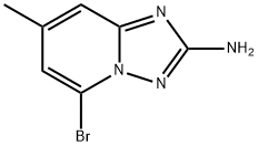 5-Bromo-7-methyl-[1,2,4]triazolo[1,5-a]pyridin-2-ylamine 结构式