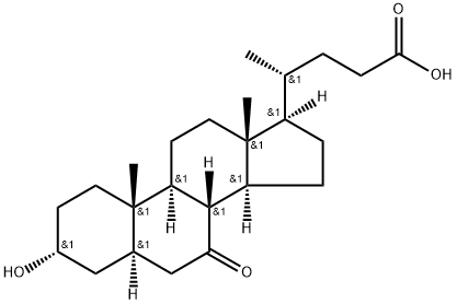 7-羰基-别鹅去氧胆酸 结构式