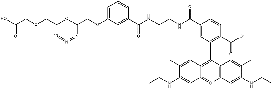 azido-R6G 化学構造式