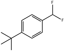 Benzene, 1-(difluoromethyl)-4-(1,1-dimethylethyl)- Structure