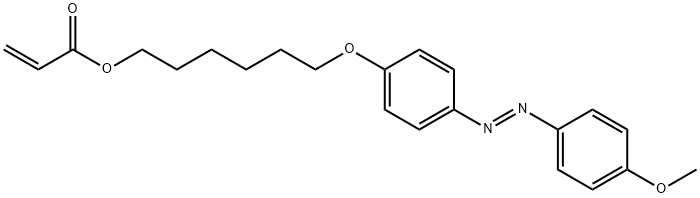 2-Propenoic acid, 6-[4-[(1E)-2-(4-methoxyphenyl)diazenyl]phenoxy]hexyl ester, 114556-83-1, 结构式