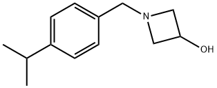3-Azetidinol, 1-[[4-(1-methylethyl)phenyl]methyl]- Struktur