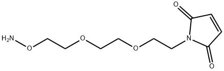 Mal-PEG2-oxyamine Struktur