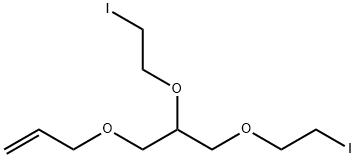 1-Propene, 3-[2,3-bis(2-iodoethoxy)propoxy]- Struktur