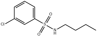 Benzenesulfonamide, N-butyl-3-chloro- Structure