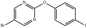 Pyrimidine, 5-bromo-2-(4-iodophenoxy)- 结构式