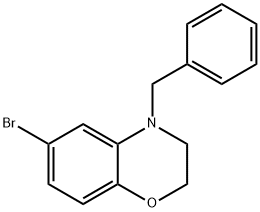 2H-1,4-Benzoxazine, 6-bromo-3,4-dihydro-4-(phenylmethyl)- Structure