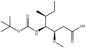 (3R,4S,5S)-4-((tert-butoxycarbonyl)aMino)-3-Methoxy-5-Methylheptanoic aci 结构式