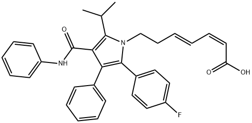 2,4-Heptadienoic acid, 7-[2-(4-fluorophenyl)-5-(1-methylethyl)-3-phenyl-4-[(phenylamino)carbonyl]-1H-pyrrol-1-yl]-, (2Z,4E)-
