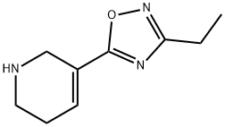 Pyridine, 3-(3-ethyl-1,2,4-oxadiazol-5-yl)-1,2,5,6-tetrahydro- Structure