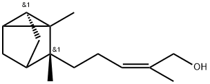 5-[2,3-ジメチルトリシクロ[2.2.1.02,6]ヘプタ-3-イル]-2-メチル-2-ペンテン-1-オール 化学構造式