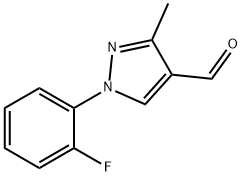 1H-Pyrazole-4-carboxaldehyde, 1-(2-fluorophenyl)-3-methyl- Structure