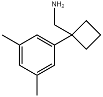 (1-(3，5-dimethylphenyl)cyclobutyl)methanamine hydrochloride 结构式