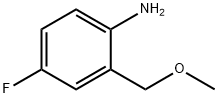 Benzenamine, 4-fluoro-2-(methoxymethyl)- Structure