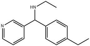 乙基[(4-乙基苯基)(吡啶-3-基)甲基]胺, 1153290-71-1, 结构式