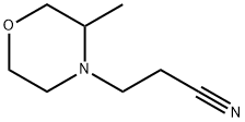 4-Morpholinepropanenitrile, 3-methyl- Structure