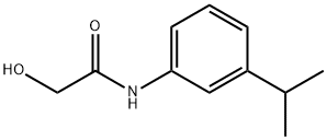 2-羟基-N-[3-(丙-2-基)苯基]乙酰胺,1155530-57-6,结构式