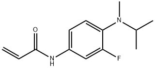 N-{3-氟-4-[甲基(丙-2-基)氨基]苯基}丙-2-烯酰胺 结构式