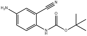 Carbamic acid, N-(4-amino-2-cyanophenyl)-, 1,1-dimethylethyl ester Structure