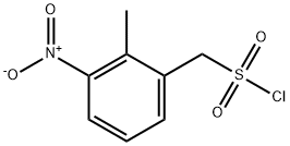 (2-甲基-3-硝基苯基)甲磺酰氯,1156223-28-7,结构式