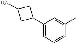 Cyclobutanamine, 3-(3-methylphenyl)- Structure