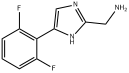 (5-(2,6-二氟苯基)-1H-咪唑-2-基)甲胺, 1156709-22-6, 结构式